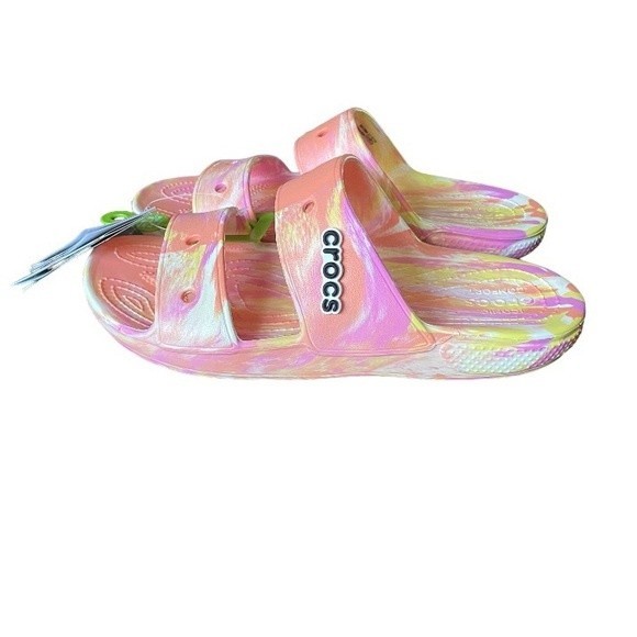 CROCS Shoes - Crocs classic marble slide sandals size women 10 or men’s 8 NWT
